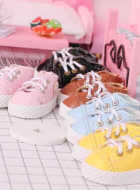 ob11娃娃配饰12分素体娃鞋笑脸小板鞋P9男宝女宝时尚周边现货