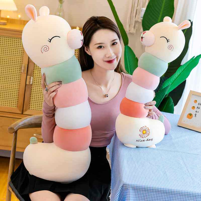 羊驼公仔毛绒玩具床上睡觉长条抱枕女生大号布娃娃生日礼物