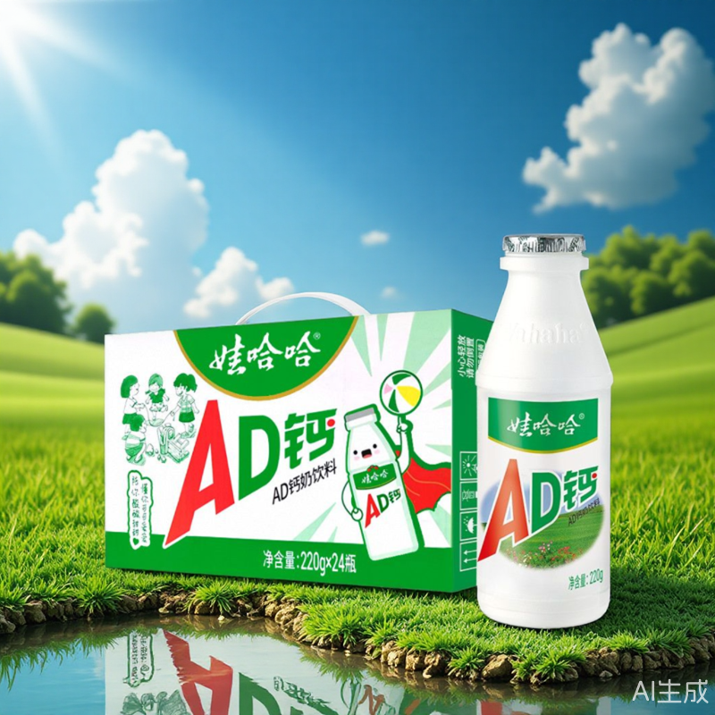 娃哈哈ad钙奶饮料乳饮品