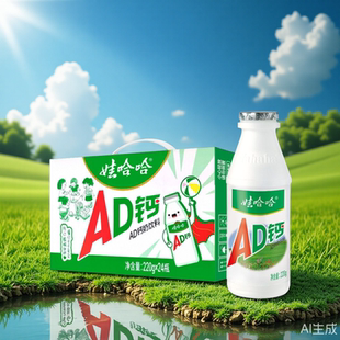 【发货快】娃哈哈AD钙奶220ml饮料整箱24瓶早餐风味奶含乳饮品