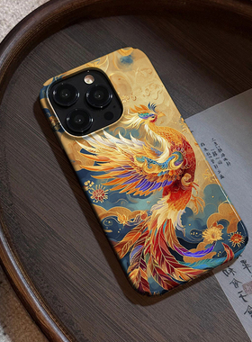 凤凰涅槃保护套爆款苹果15promax手机壳国潮iPhone13新款mini菲林壳12pro防摔ip高端pm高级感12潮maxpor11
