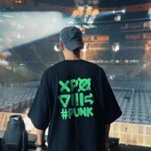 印花圆领短袖 XPX T恤 PUNK 团队字母背部涂鸦风格 周柏豪 XPXVIII