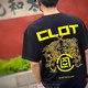 clot潮牌陈冠希夏季 情侣纯棉男t恤短袖 新款 老虎印花宽松休闲半袖