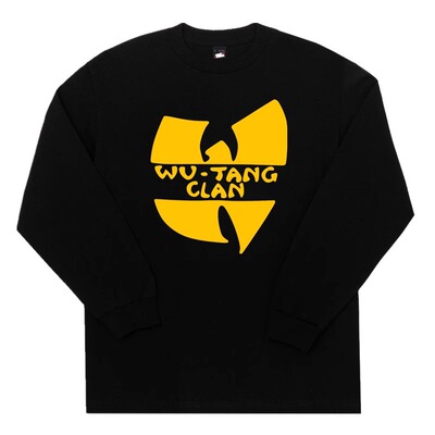 美国购武当派Wu-Tang Clan唇枪舌剑HipHop街舞DJ大码说唱长袖T恤