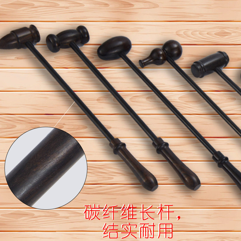 紫光檀健身捶乌木按器木质敲背锤紫光檀鸭蛋捶厂家直销