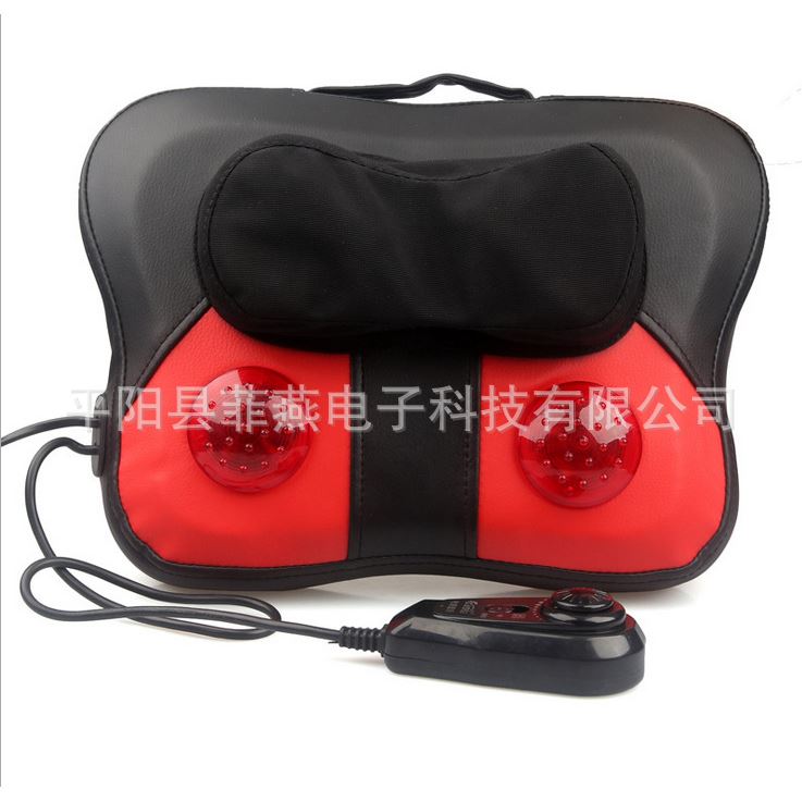 腰颈椎叩击敲打蝴蝶型按枕按靠垫红外理疗按器