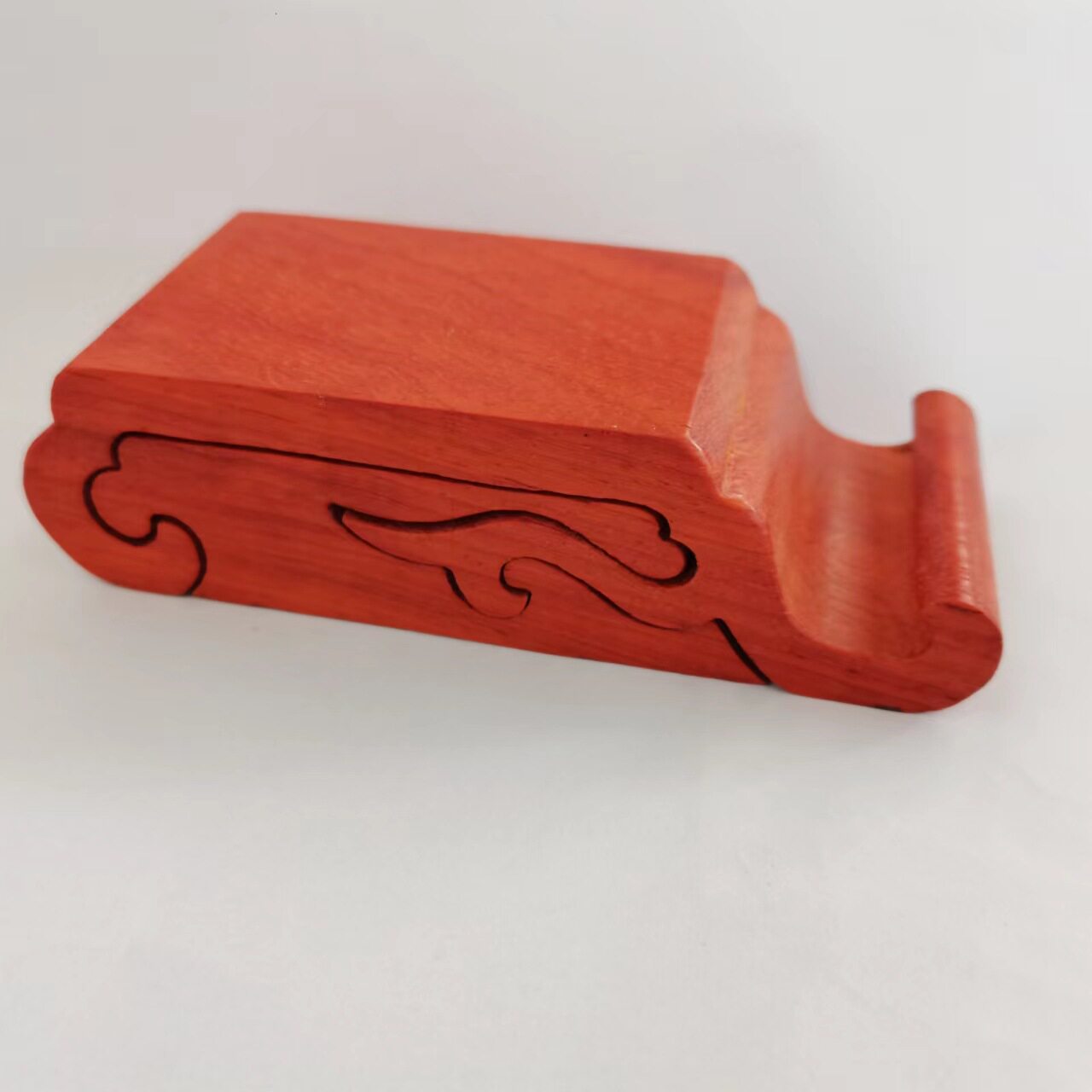 手机支架红花梨手机支架简约桌面支架可拆分收纳支架