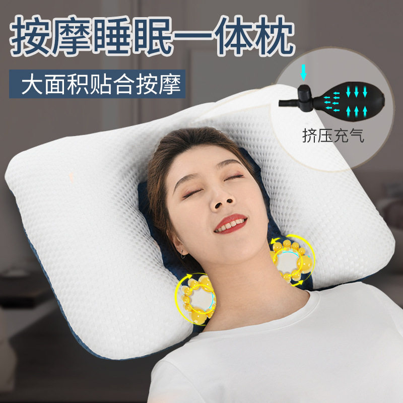肩颈椎按枕头颈椎颈部按器睡觉护颈枕揉捏加热腰椎按脖子