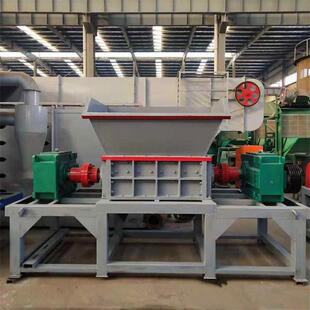 废金属轻薄料双轴撕碎机电子垃圾回收处理粉碎机铜铝铁水箱破碎机