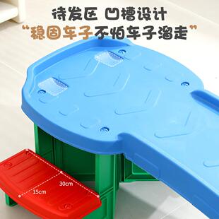 儿童三段式滑行车幼儿园户外游戏道具家用滑道感统训练滑行轨道车