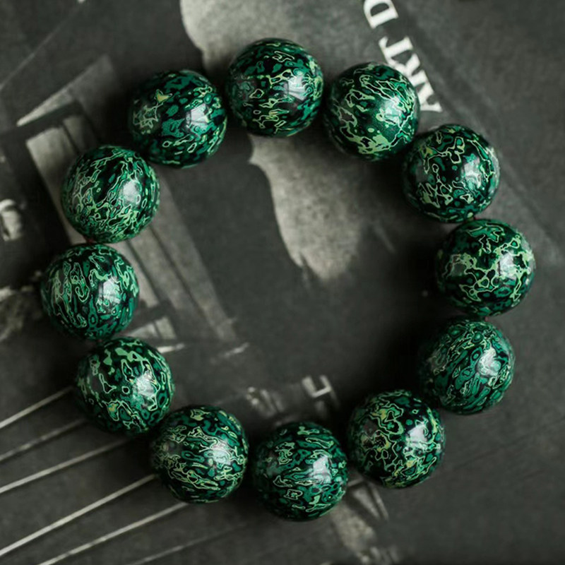 非遗大漆手串松叶珠20mm紫光檀木质佛珠胎底男女生文玩念珠子手链,特色手工艺,漆器,淘宝优惠券,粉丝福利购,淘宝优惠卷