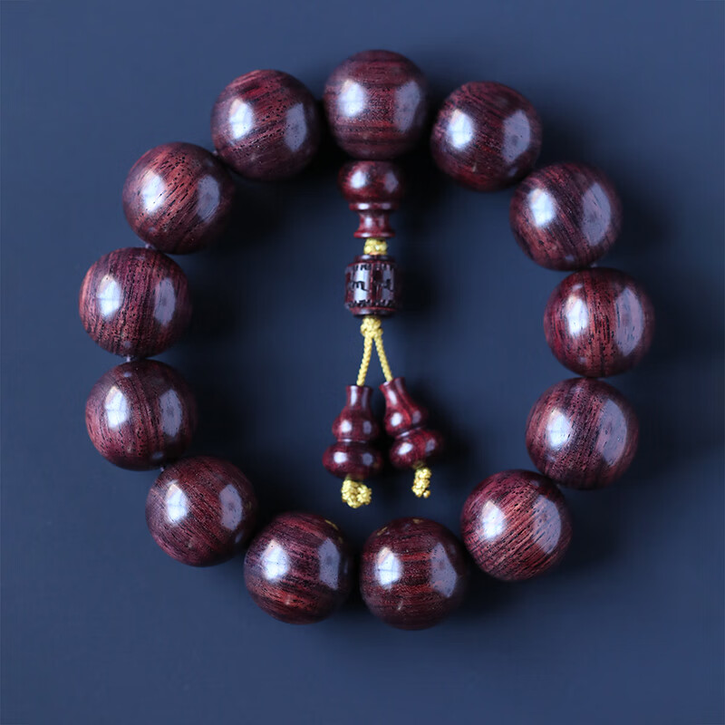 海南黄花梨佛珠手串男士