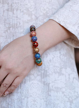 非遗大漆手串多宝珠12mm