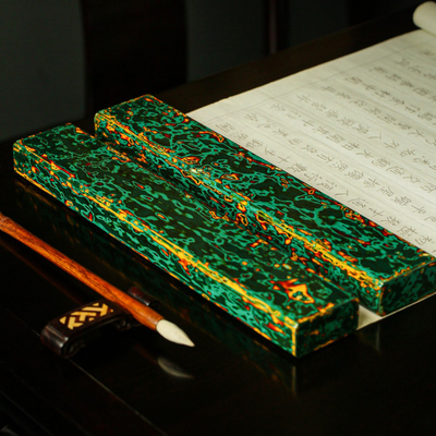 濮暹非遗大漆实木书法镇纸