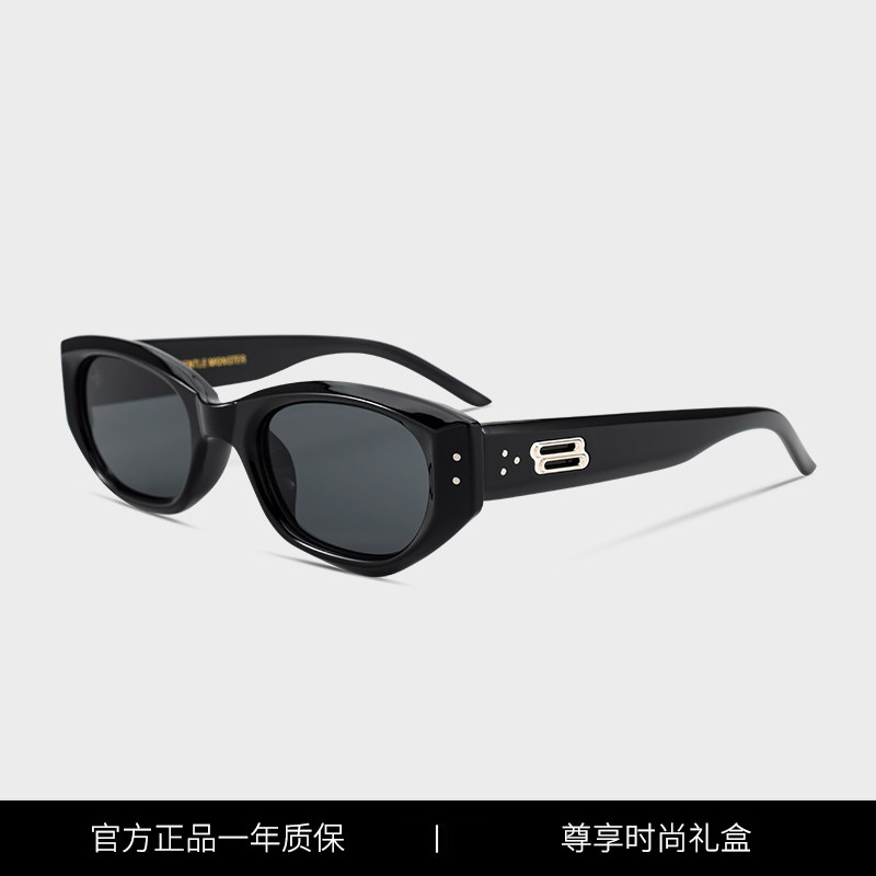 GM墨镜男女情侣同款高级感2024新款猫眼复古近视可配度数太阳眼镜