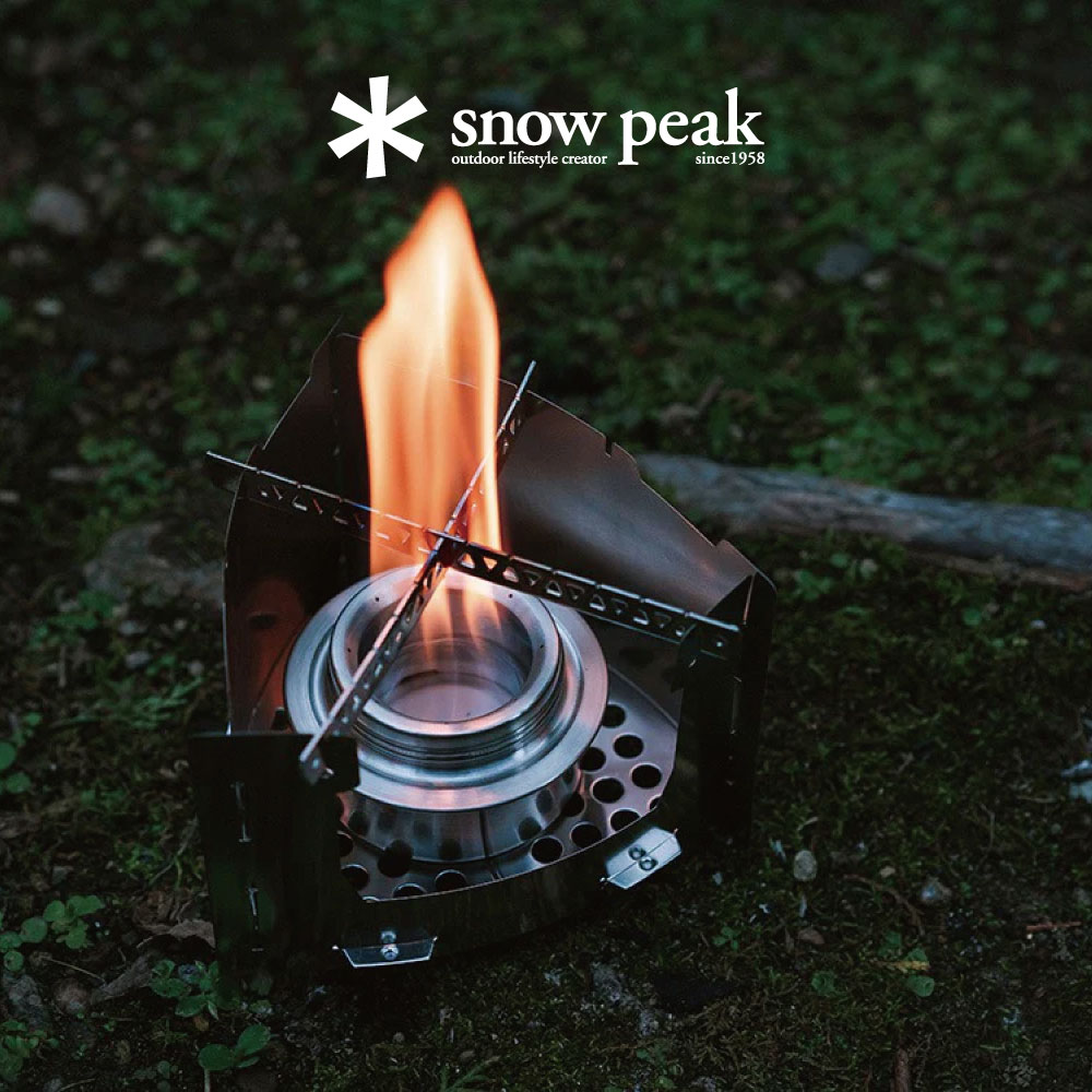 snowpeak雪峰户外露营酒精炉BS-010酒精火焰炉