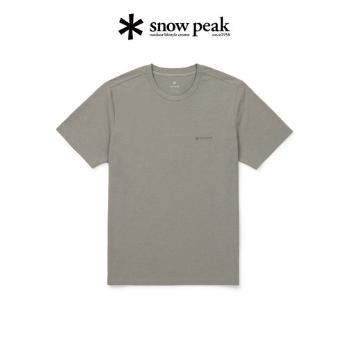 SnowPeak雪峰T恤男26春夏新款户外通勤轻量透气短袖上衣丨TS58