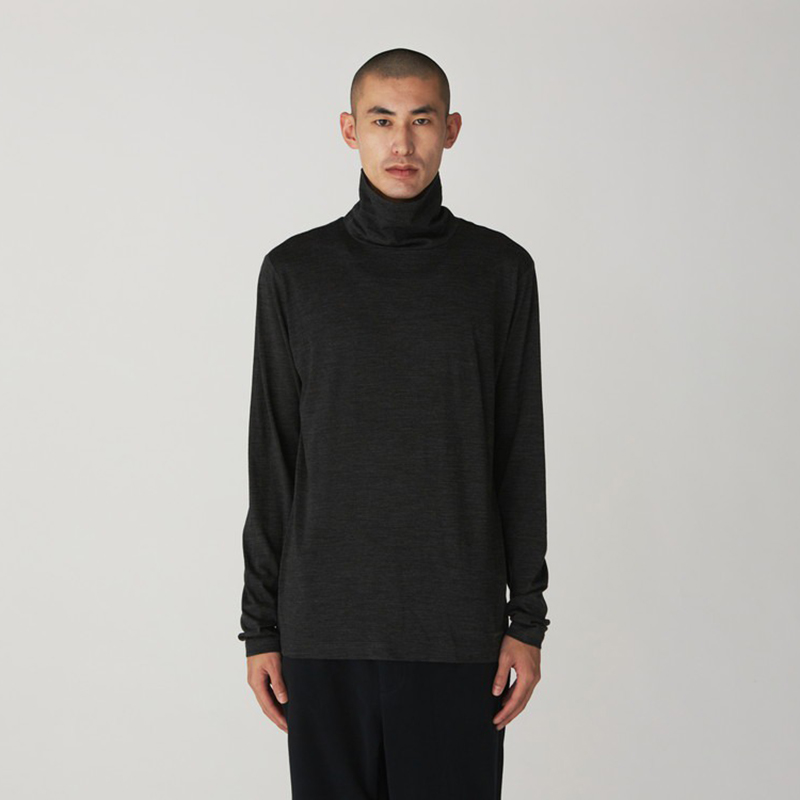 snowpeak雪峰2024秋Merino Turtleneck羊毛长袖T恤高领内搭男女款