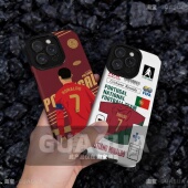 足球球星C罗复古CR7葡萄牙手机壳适用苹果15华为vivo小米OPPO