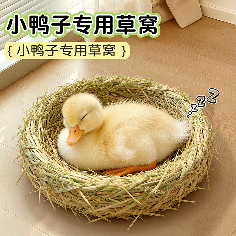 小鸭子专用草窝保暖四季通用宠物柯尔鸭芦丁鸡小鸡住的房子草窝品
