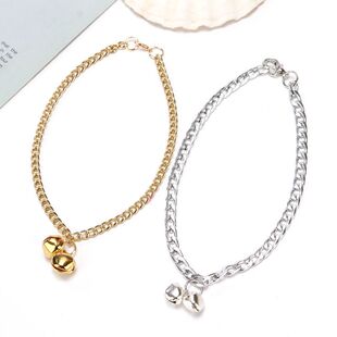 狗铃铛项圈宠物用品泰迪狗铃铛专用中小型可调节项圈猫咪大金链子