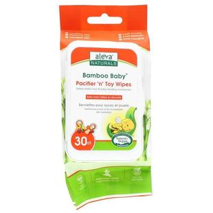 Naturals Bamboo 安抚奶嘴和玩具湿巾 片湿巾 Baby Aleva