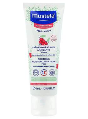 Mustela,五味子舒缓保湿面霜，无香味，1.35 液量盎司（40 毫升）