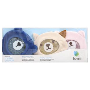 FOMI,Hot/Cold Boo Boo Gel Packs, Bears, 3 Pack