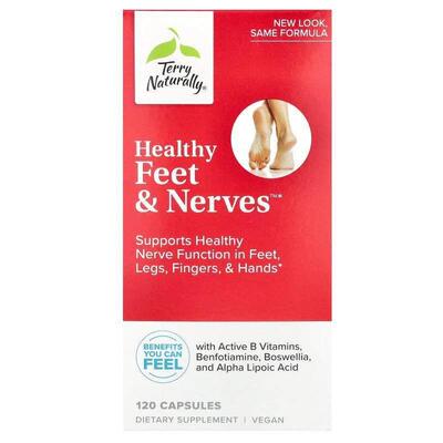 Terry Naturally,Healthy Feet &amp; Nerves™，120 粒胶囊