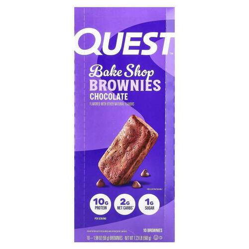 Quest Nutrition,烘焙店布朗尼，巧克力，10 布朗尼&amp;nbsp