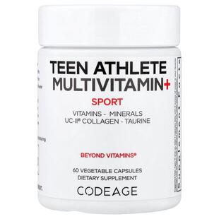 Codeage,Sport, Teen Athlete Multivitamin+, 60 Vegetable Caps