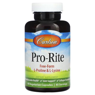 Carlson,Pro-Rite, 90 粒素食胶囊