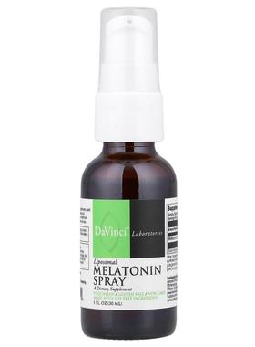 DaVinci Laboratories,脂质体褪黑荷尔蒙喷雾剂，1 盎司（30 毫升