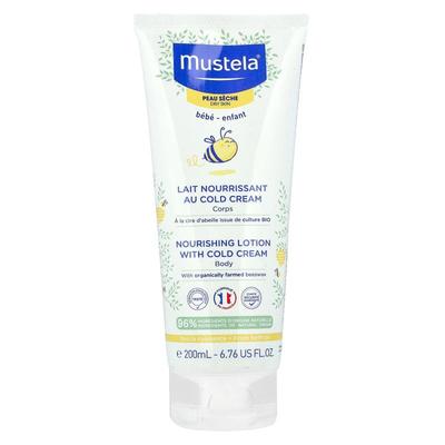 Mustela,含冷霜的滋养身体乳，6.76 液量盎司（200 毫升）