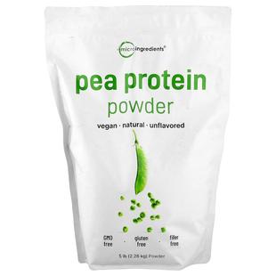 Micro Ingredients,豌豆蛋白质粉,原味,5 磅(2.26 千克)