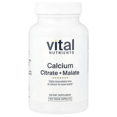 Vital Nutrients,柠檬/苹果酸钙