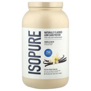 爱素纯,Low Carb Protein Powder, Vanilla Bean, 3 lb (1.36 kg)