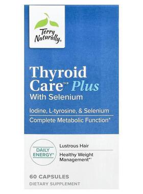 Terry Naturally,Thyroid Care Plus，60 粒胶囊
