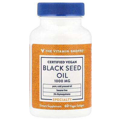 The Vitamin Shoppe,黑籽油，1000 毫克，60 粒全素软胶囊