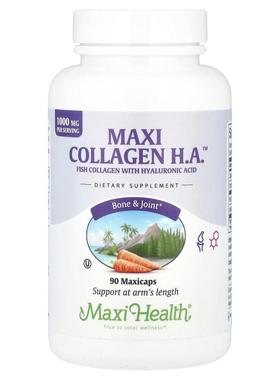 Maxi Health,Maxi Collagen H.A.™，1000 毫克，90 粒 Maxicaps