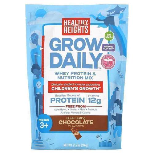 Healthy Heights,每日成长，乳清蛋白和营养混合物