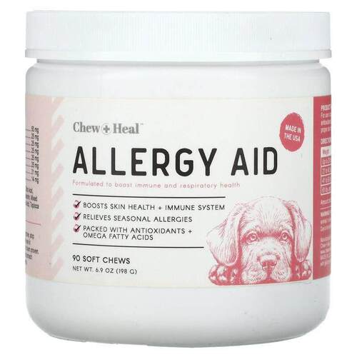 Chew + Heal,敏感缓解，宠物狗专用，90 片软咀嚼片