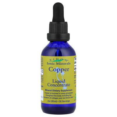 Eidon Ionic Minerals,铜，浓缩液，2 盎司（60 毫升）