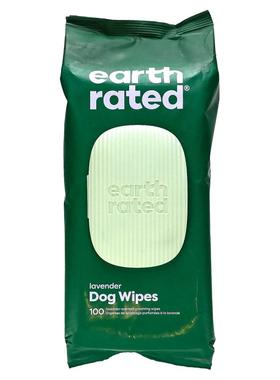 Earth Rated,宠物湿巾，薰衣花草味，100 张