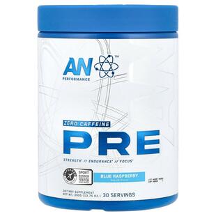AN Supps,锻炼前,无咖啡萃取,蓝树莓味,13.75 盎司(390 克)
