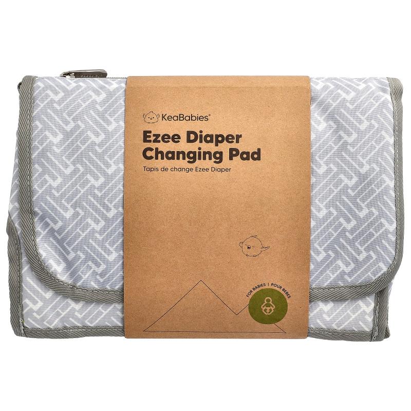 KeaBabies,Ezee Diaper Changing Pad, For Babies, Gray, 1 Coun