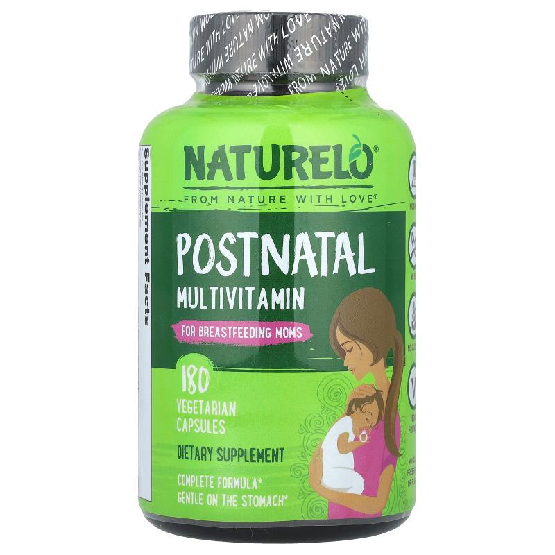 NATURELO,哺乳期女性专用产后多维生素素食胶囊，180 粒