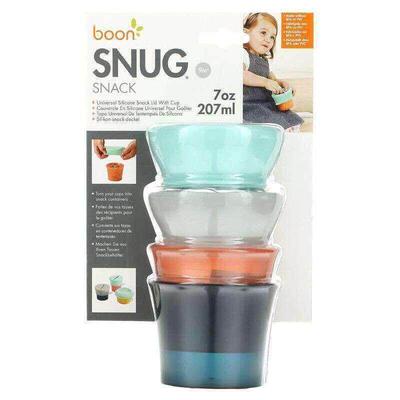 Boon,Snug Snack，带杯子的通用硅胶小吃盖