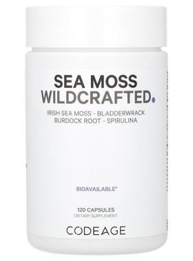 Codeage,Wildcrafted，海苔、墨角藻、牛蒡、螺旋藻，120 粒胶囊