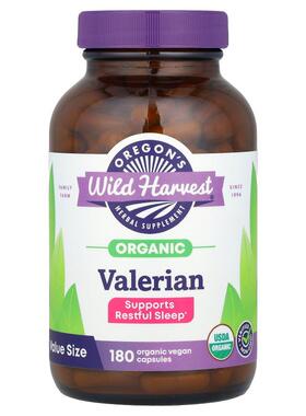 Oregon's Wild Harvest,有机缬草，900 毫克，180 粒全素胶囊（每
